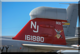 Tail of 161880 / NJ-900 - EA-6B Prowler of VAQ-129 based at Naval Air Station Whidbey Island