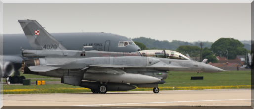 Polish Air Force 312A lining up to act as an air spare