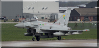 Rafair 7003 fully armed heading for the Nato Air Policing mission at iauliai Air Base, Lithuania