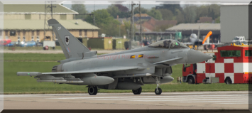 Rafair 7005 fully armed heading for the Nato Air Policing mission at iauliai Air Base, Lithuania