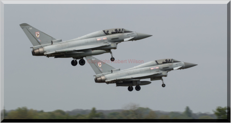 Shocker 51 and 52 on a pairs approach to Runway 07 at Coningsby