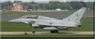 Havoc 21 taxing to runway 07 at Coningsby