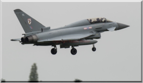 Typhoon 38 returning to Coningsby